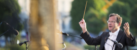 Dirigent Christoph von Dohnányi während des Konzertes beim Fest der Freude 2016 © MKÖ/Sebastian Philipp