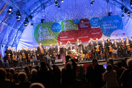 Lahav Shani, Chen Reiss und Wiener Symphoniker beim Fest der Freude 2022 © MKÖ/Sebastian Philipp  