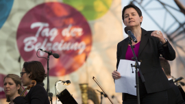 Mag.a Sonja Wehsely bei ihrer Rede am Katharina Stemberger, Fest der Freude 2016 © MKÖ/Sebastian Philipp