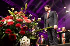 Nahaufnahme von Dirigent Lahav Shani beim Fest der Freude 2022 © MKÖ/Sebastian Philipp 