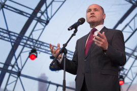 Mag. Wolfgang Sobotka bei seiner Rede am Fest der Freude 2016 © MKÖ/Sebastian Philipp