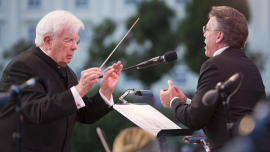 Bariton Thomas Hampson, Christoph von Dohnányi, Wiener Symphoniker am Fest der Freude 2016 © MKÖ/Sebastian Philipp