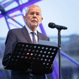 Alexander Van der Bellen bei seiner Rede am Fest der Freude 2019 © MKÖ/Sebastian Philipp