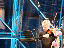 Violinist Pekka Kuusisto während seines Solos beim Fest der Freude 2019 © MKÖ/Sebastian Philipp