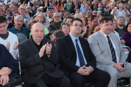 Rudolf Gelbard, Oskar Deutsch im Publikum, Fest der Freude 2013 © MKÖ