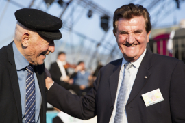 Daniel und Chanoch und Helmut Edelmayr lachen gemeinsam, Fest der Freude 2016 © MKÖ/Sebastian Philipp