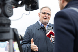 Willi Mernyi, Vorsitzender Mauthausen Komitee Österreich, im Interview © MKÖ/Alissar Najjar