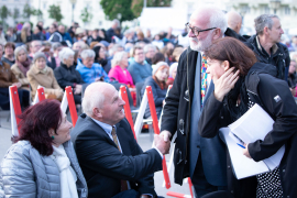 Christa Bauer und Guy Dockendorf begrüßen Gäste beim Fest der Freude 2019 © MKÖ/Sebastian Philipp