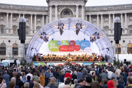 Wiener Symphoniker und Lahav Shani beim Fest der Freude 2022 © MKÖ/Sebastian Philipp