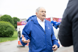 Mark Olsky, KZ-Überlebender und einer der drei "Mauthausen Babys", im Interview © MKÖ/Alissar Najjar