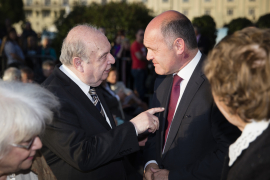 Rudolf Gelbard und Wolfgang Sobotka im Gespräch, Fest der Freude 2016 © MKÖ/Sebastian Philipp