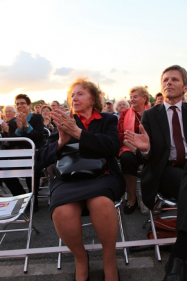 Widerstandskämpferin Käthe Sasso und Dr. Josef Ostermayr, Fest der Freude 2013 © MKÖ