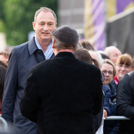 Andreas Mailath-Pokorny im Gespräch beim Fest der Freude 2019 © MKÖ/Alissar Najjar