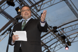 Willi Mernyi bei seiner Rede am Fest der Freude 2016 © MKÖ/Sebastian Philipp