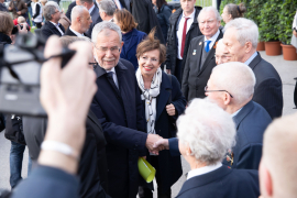 Doris Schmidauer und Alexander Van der Bellen im Gespräch beim Fest der Freude 2019 © MKÖ/Sebastian Philipp