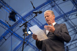 Reinhold Mitterlehner bei seiner Rede am Fest der Freude 2017 © MKÖ/Sebastian Philipp