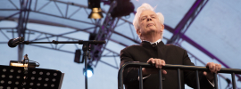 Dirigent Christoph von Dohnányi blickt ins Publikum, Fest der Freude 2016 © MKÖ/Sebastian Philipp