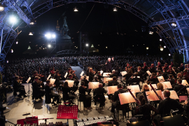 Panorama-Aufnahme des Konzertes der Wiener Symphoniker, Fest der Freude 2016 © MKÖ/Sebastian Philipp