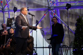 Willi Mernyi bei seiner Rede am Fest der Freude 2019 © MKÖ/Alissar Najjar