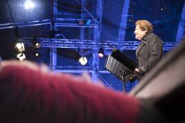 Zeitzeugin Lucia Heilman während ihrer Rede beim Fest der Freude 2017 © MKÖ/Sebastian Philipp 
