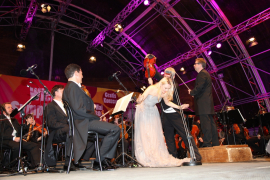 Sopranistin und Wiener Symphoniker beim Fest der Freude 2013 © MKÖ