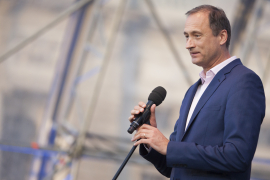 Andreas Mailath-Pokorny bei seiner Rede am Katharina Stemberger, Fest der Freude 2015 © MKÖ/Sebastian Philipp