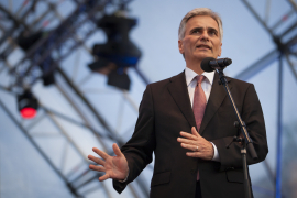 Werner Faymann bei seiner Rede am Fest der Freude 2015 © MKÖ/Sebastian Philipp