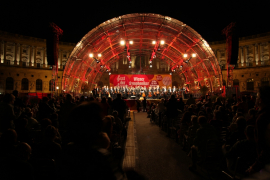 Blick auf die Bühne aus dem Publikum beim Fest der Freude 2013 © MKÖ