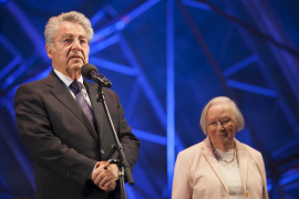 Dr. Heinz Fischer bei seiner Rede beim Fest der Freude 2015 © MKÖ/Sebastian Philipp