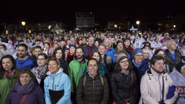 Das Publikum hat sicher erhoben und singt die "Ode an die Freude", Fest der Freude 2017 © MKÖ/Sebastian Philipp