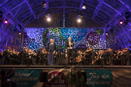 Camilla Nylund, Ádám Fischer und die Wiener Symphoniker, Fest der Freude 2017 © MKÖ/Sebastian Philipp