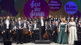 Wiener Symphoniker und Solistinnen beim Fest der Freude 2015 © MKÖ/Sebastian Philipp