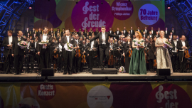 Wiener Symphoniker und Solistinnen beim Fest der Freude 2015 © MKÖ/Sebastian Philipp