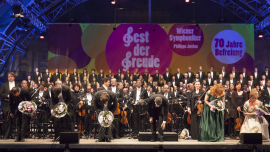 Wiener Symphoniker und Solistinnen beim Fest der Freude 2015 © MKÖ/Sebastian Philipp