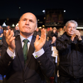 Wolfgang Sobotka und Heinz Fischer applaudieren beim Fest der Freude 2018 © MKÖ/Sebastian Philipp