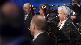 Nahaufnahme der Wiener Symphoniker auf der Bühne, Fest der Freude 2017 © MKÖ/Sebastian Philipp 