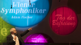 Ádám Fischer auf der Bühne, Fest der Freude 2017 © MKÖ/Sebastian Philipp