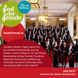 Fest der Freude 2022 Statement Jan Nast, Intendant der Wiener Symphoniker