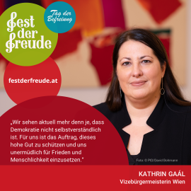 Fest der Freude 2022 Statement Kathrin Gaal, Vizebürgermeisterin Wien