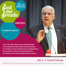 BM a. D. Rudolf Edlinger, Präsident des Dokumentationsarchivs des österreichischen Widerstandes