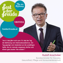 Rudolf Anschober, Bundesminister für Soziales, Gesundheit, Pflege und Konsumentenschutz