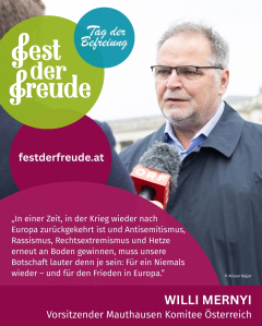 Fest der Freude 2025, Willi Mernyi, Vorsitzender Mauthausen Komitee Österreich